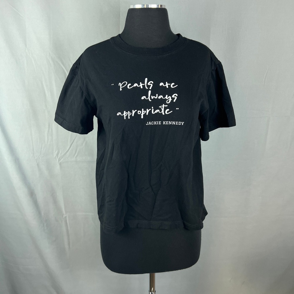 Digiprint Apparel T Shirt Womens M Black Pearls Are Always Appropriate Graphic